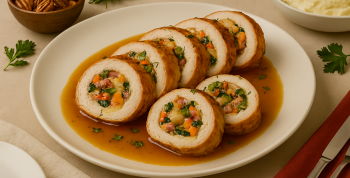 Enrollado de Pollo o Carne: Versatilidad, sabor y elegancia en la mesa de fin de año