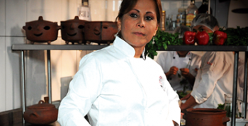 Blanca Chávez y su platillo El Rocoto